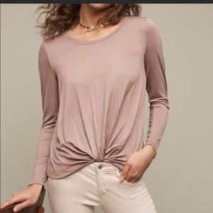 Anthropologie twist front long sleeve